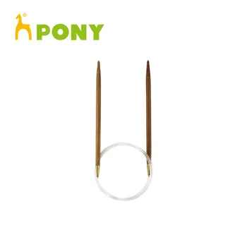 1 Kus Pony Bambusu 80 cm Pevné Kruhové Pletacie Ihly