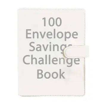 100 Obálky Výzvou Binder Uložiť Úspory Výzvy Loose-Leaf Binder Rozpočtu Spojiva S Hotovosťou Obálky Peniaze Organizátor Systém