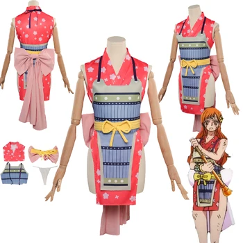 Anime Kus Nami Cosplay Šaty Kimono Kostým Ženy, Dievčatá, Hranie Rolí Oblečenie Oblečenie Fantasia Halloween Karneval Zamaskovať Oblek
