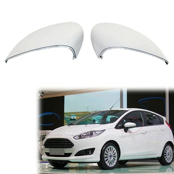 Biela Vľavo a Vpravo Spätné Zrkadlo Pokrytie Bočné Krídlo Zrkadlo Pokrytie Spp Pre Ford Fiesta 2009-2015 1594546 8A6117K747CA