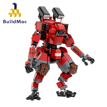 BuildMoc Vanguarded-trieda Titan MOB-1316 Stavebné Bloky Nastaviť Pre Titanfall Robot Tehly Hračka Pre Deti, Dieťa Narodeniny, Vianočné Darčeky