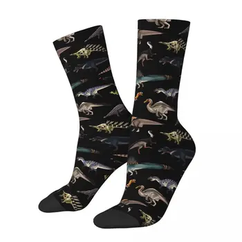 Dinosaurov Ponožky Turistika 3D Tlač Chlapec Dievčatá Polovici teľa V trubice ponožky