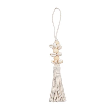 Drevo Perličkové Girlandy Statku Korálky Strapce String Prívesok pre Plážová Taška Ornament Modlitba Domov kľučky Dekor