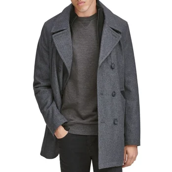 Elegantný Oblek Muž pánske Sako Vlna Dvojité Breasted Teplý Kabát Klasické Plášťov pre Mužov Blejzre Luxusné Dizajnér Muž Formálne