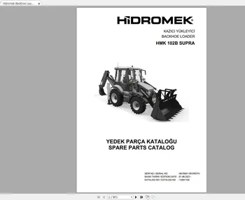 Hidromek Stroje Aktualizované 12.2023 Náhradné Diely Katalóg PDF