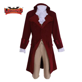 Koloniálne Hamilton oblečenie cosplay Kostým hudobné Hamilton George Washington Kostým AMERIKE ZAKLADAJÚCI OTEC COSPLAY kostým