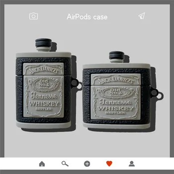 Kreatívne Fľaše Whisky Slúchadlá puzdro pre Apple Airpods Pro2 Prípade Airpods 3 3. Generácie AirPod 2 1 Prípad