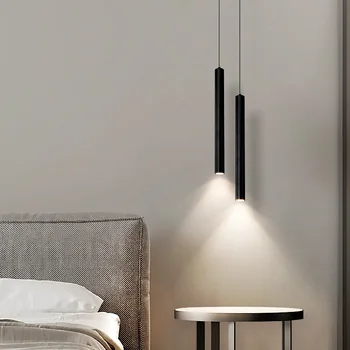 Kreatívne Minimalistický LED Luster Voľne Stiahnuteľné Spálne, Obývacia Izba, Jedáleň, Bar Luster Troch farieb Nastaviteľné Hot