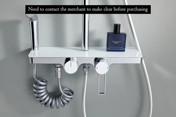 Luxusné Chrómovaný Termostatické Sprchové batérie, Nastavenie Kúpeľňa so Sprchou sprcha set