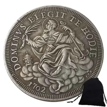 Luxusné Talianske Pápež Šťastie Umenie Mince Veľa Šťastia Pamätné Mince/Vrecko Strany Pamätník Dar, Zbierka Mincí+Darčeková Taška
