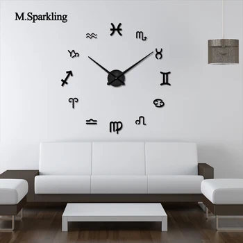 M. Šumivé digitálne nástenné hodiny veľké tvorivé nádvorie mirrior hodiny akryl DIY spálňa nástenné hodiny nálepky jedinečné darčeky