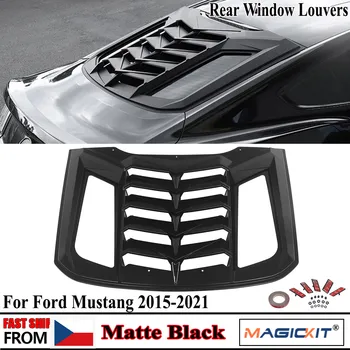 MagicKit Zadné Okná Žalúzie Pre 2015-2020 Ford Mustang Kryt Slnečník Matte Black