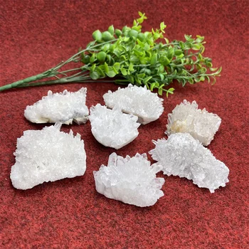 Minerales Prírodná Biela Crystal Ocot Nepravidelný Kameň Liečiť Ľudské Telo je Aura Domova Miestnosti Zdobia Office Dovolenku Dary