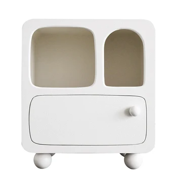 Miniatúrne Roztomilý Nočný Stolík Nordic Moderné Zásuvky Pre Spálne Biely Toaletný Stolík Konferenčný Stolík Dekorácie Interiéru