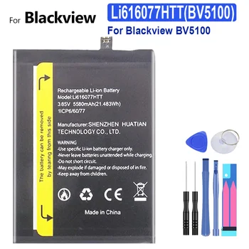 Mobilný Telefón Batéria Li616077HTT (BV5100) 5580mAh Pre Blackview BV5100 BV 5100 Batérie Batterij