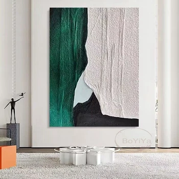Nordic Moderné Abstraktné Multicolor Umenie Koláž Čistý Ručné Olejomaľba Domáce Dekorácie Pre Dedroom Jedáleň A Obývacia Izba
