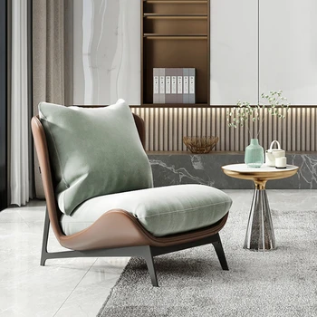 Nordic obývacia izba, pohovka kreslo moderné balkón stoličky, spálne, dole single pohovka čisté červené svetlo luxusné rekreačné stoličky