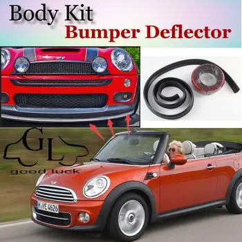 Nárazník Pery Deflektor Pery Mini Kabriolet / Cabrio Predný Spojler, Sukne Pre TopGear Priateľmi Auto Tuning / Body Kit / Strip