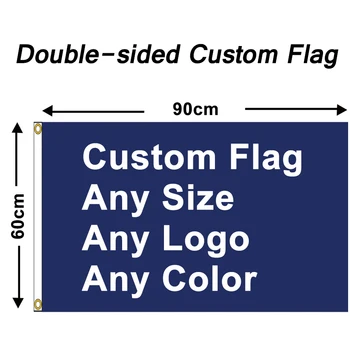 Obojstranné Vlastné Vlajky, Zástavy Žiadne Logo Akúkoľvek Farbu Športové Fanúšikov, Party Dekorácie Vlastné Vlajky 2'x3' 3'x5' 4'x6' 5'x8'