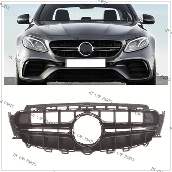 Pre Mercedes Benz Triedy E W213 E63 E200 E300 e400, hd tapety na 2016-2020 1 Kus Čierny Predný Nárazník Mriežky Chladiča AMG Štýl