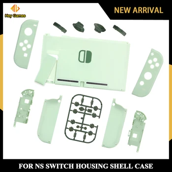 Pre NS Prepínač JoyCons Matcha Zelené Bývanie Shell Výmenu urob si sám Plný Bývanie Prípade Zadný Kryt pre Nintendo Spínač Prednej strane Rámu