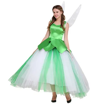 Princezná zelené šaty, Kostým víla šaty s krídlami cosplay kostým Halloween Karneval Narodeniny Cosplay Kostým zákazku