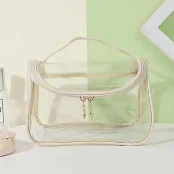 PVC Ženy Zips Jasný make-up Tašky Transparentné Kozmetická Taška Krásy Prípade Cestovné Organizátor Skladovanie Vaňa Toaletná Wash Bag