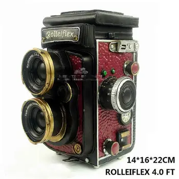 Retro model fotoaparátu dekorácie fotografie rekvizity dekorácie binokulárne fotoaparát okne displeja darček
