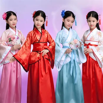 Tradičné Čínske Šaty pre Ženy Phoenix Strany Výšivky Hanfu Cheongsam Tanec Nový Rok Kostýmy pre Dievča 10Colors