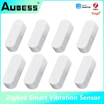 Tuya Zigbee Smart Vibrácií Senzor Detekcie Alarm Monitor Smart LifeAPP Oznámenie RealTime Pohybu Šok História Alarmov Záznam