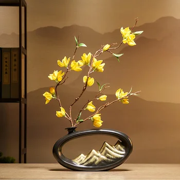 Tvorivosť Čínsky Štýl Feng Shui Bohatstvo Estetické Váza Office Obývacia Izba Stolové Dekorácie pre Domov Dekor Príslušenstvo Art