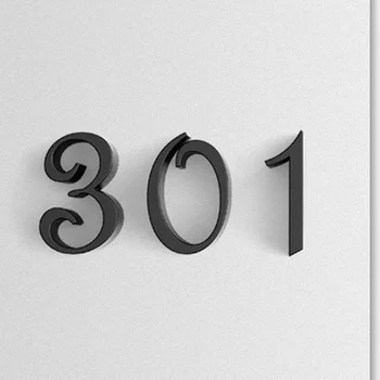Tvorivý Dom Apartmán Čísla Módne Samolepiace Znaky číslic Na Dvere Domov Hotel a administratívna Budova Byt/3D poznávacími