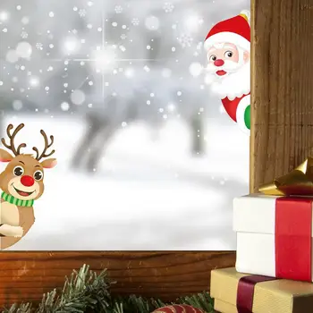 Vianočné Okno Dekoratívne Samolepky Santa Claus Okno Obopína Vianočné Dekorácie Pre Kuchyňa, Obývacia Izba, Spálňa Auto