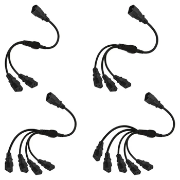 Y-splitter Kábel Adaptéra IEC320-C14 do IEC320-C13 Napájací kábel Riadok 1 až 2/3/4/5 Y9RF